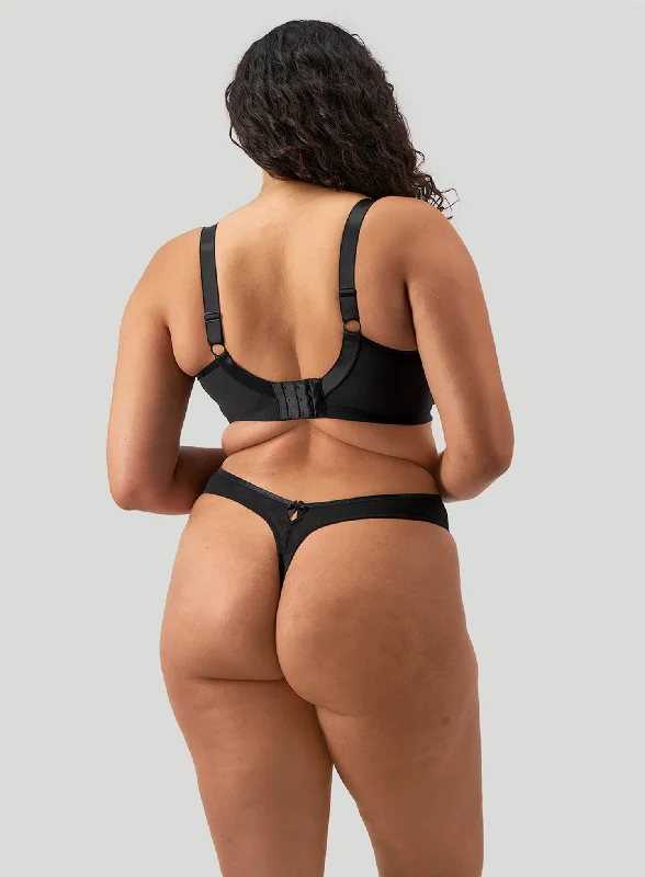 Elomi: Teagan Thong Black Almond