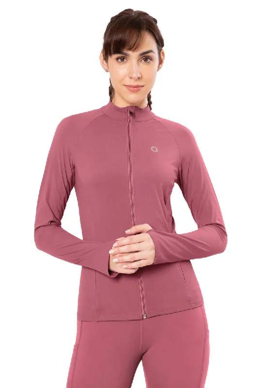 Energize Performance Full Sleeve Active Jacket - Heather Rose