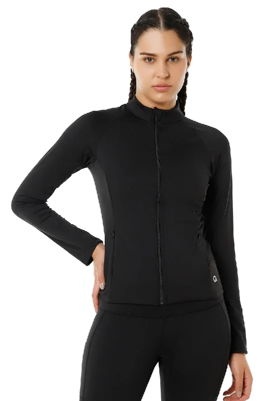 Energize Performance Full Sleeve Active Jacket - Jet Black