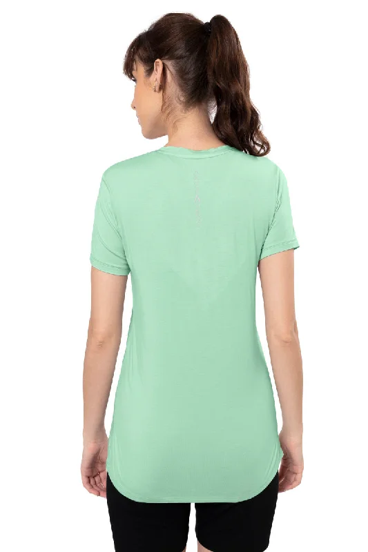 Energize Short Sleeve V-Neck Active T-Shirt - Silt Green