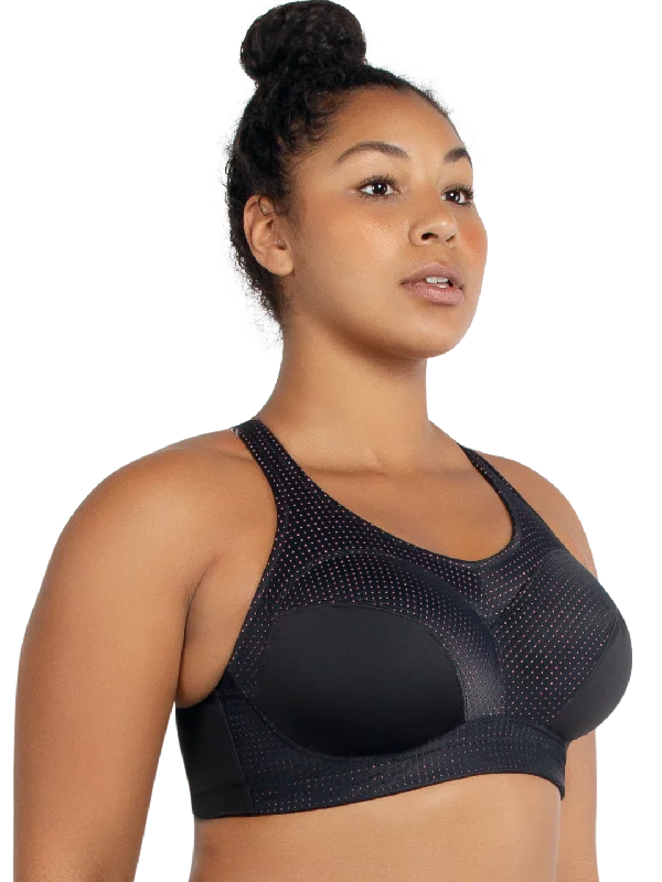 Energy Sports Bra - Black w Pink Blush - P58522