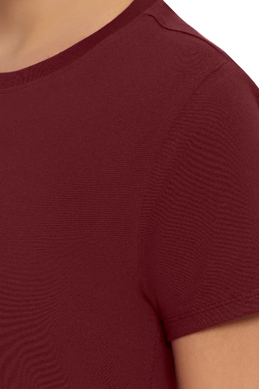 Essential Crew Neck Tee - Pomegranate