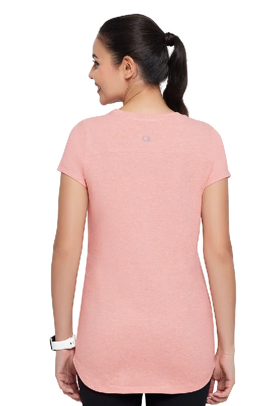 Essential Long Length Tee - Peach Blossom Marl