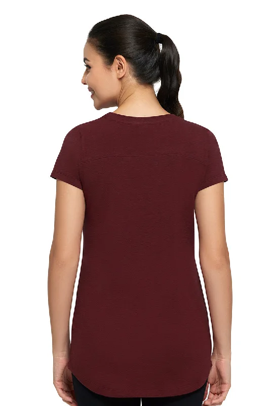 Essential Long Length Tee - Pomegranate Marl