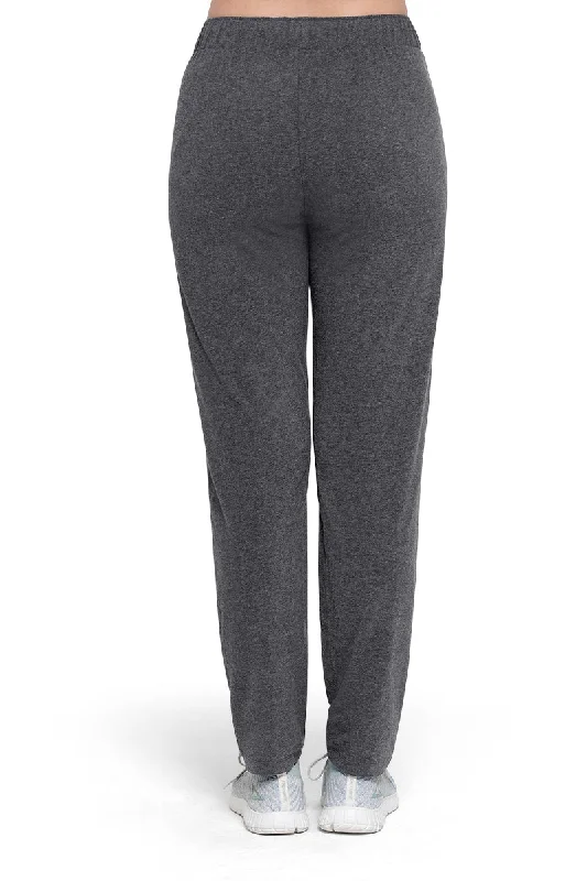 Essential Relaxed Full Length Pants - Gray Pinstripe Marl