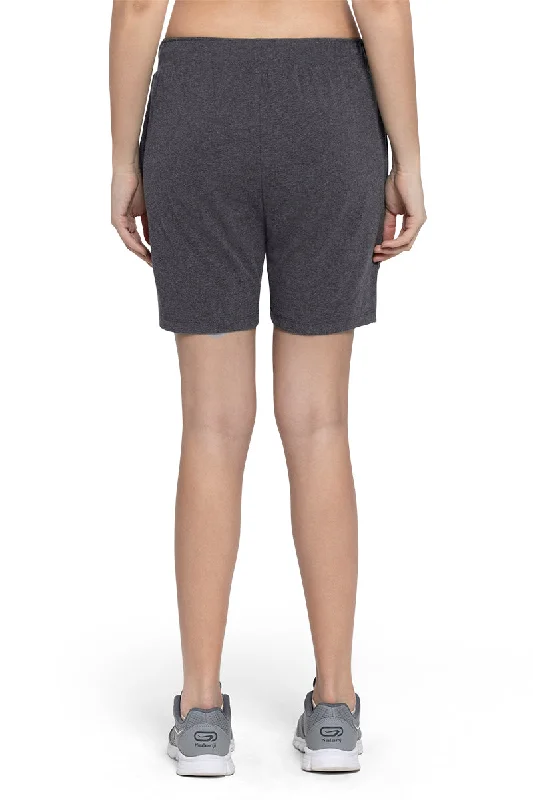 Essential Relaxed Shorts - Gray Pinstripe Marl