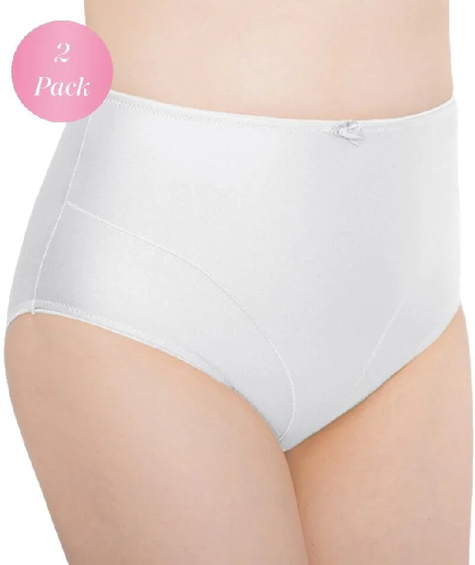 Exquisite Form Control Top Shaping Brief 2 Pack - White