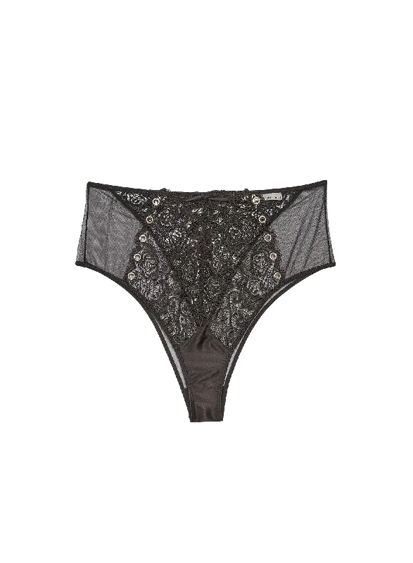 Eyelet Embroidery Lace Up Panty