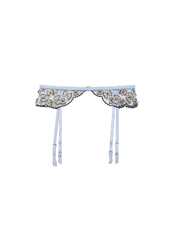 Farfalle Embroidery Garter Belt