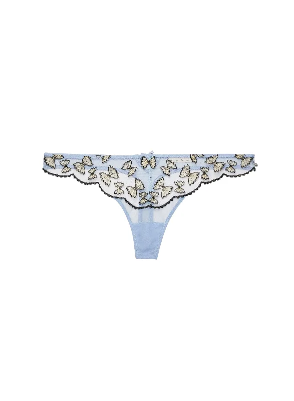 Farfalle Embroidery Thong