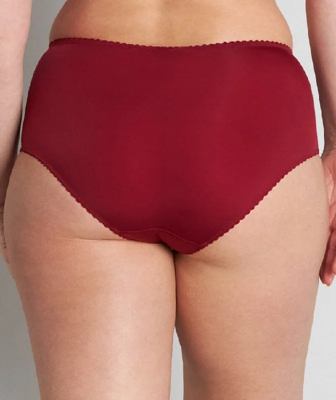 Fayreform Lace Perfect Midi Brief - Biking Red