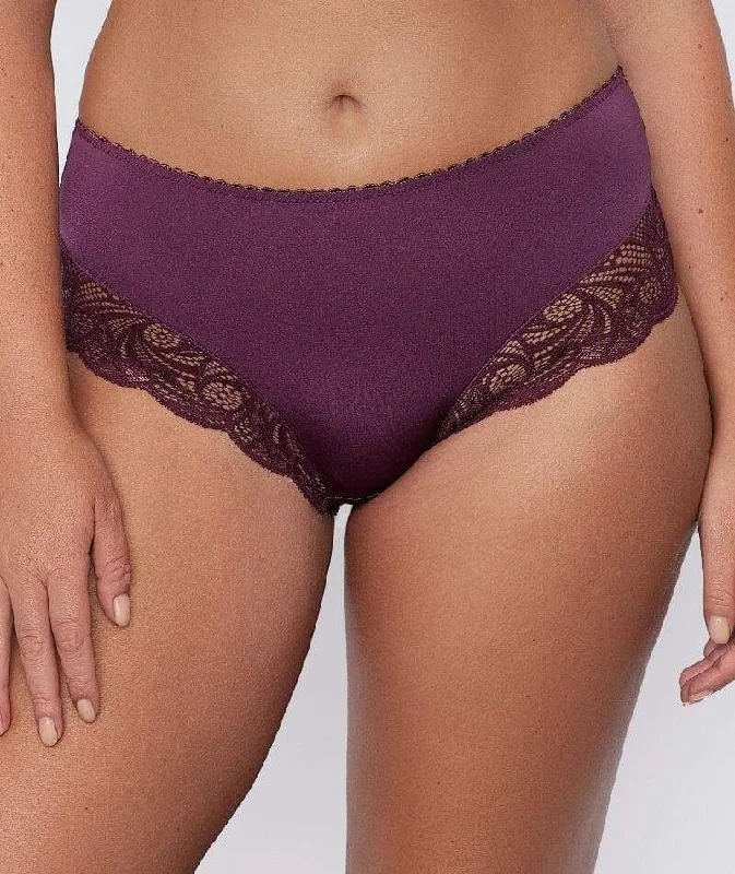 Fayreform Lace Perfect Midi Brief -  Prune