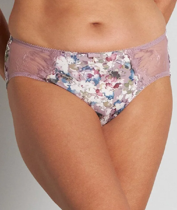 Fayreform Thoughtful Boyleg Brief - Elderberry Floral Print