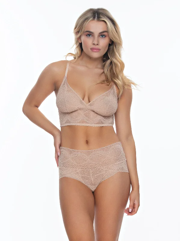 Finesse Super Stretchy Lace Bralette & Brief 2-Piece Set