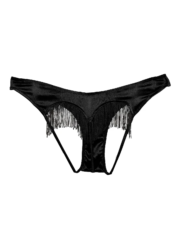 Fringe Ouvert Heart Shaped Panty