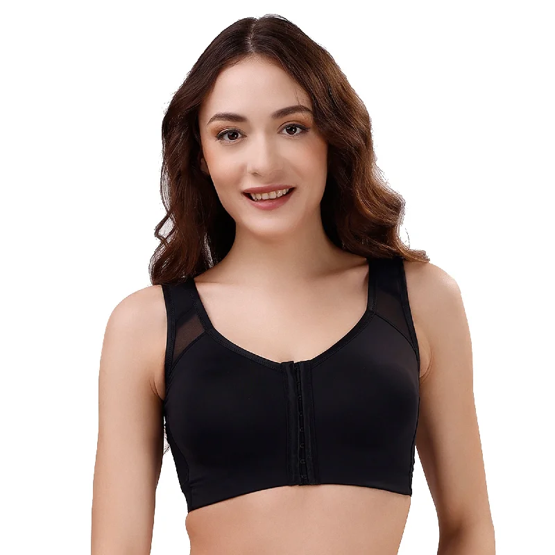 Front Closure Full Coverage Non Padded Non Wired Bra-CB-334