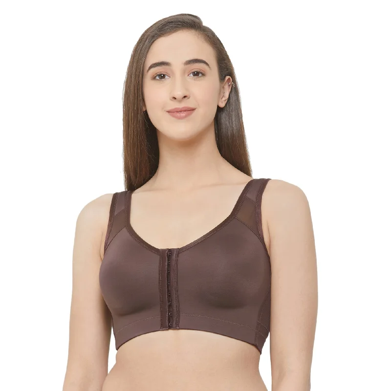 Front Closure Full Coverage Non Padded Non Wired Bra-CB-334