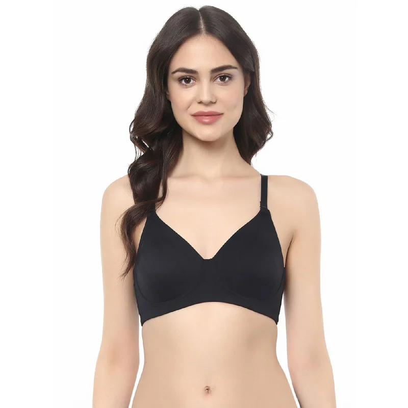 Full Coverage Non padded Non Wired Bra With Detachable Straps-CB-323