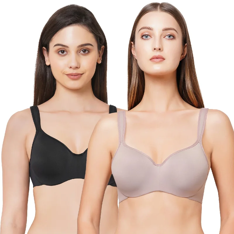 Full coverage Sweetheart neckline padded wired Bra (Pack of 2) CB-130