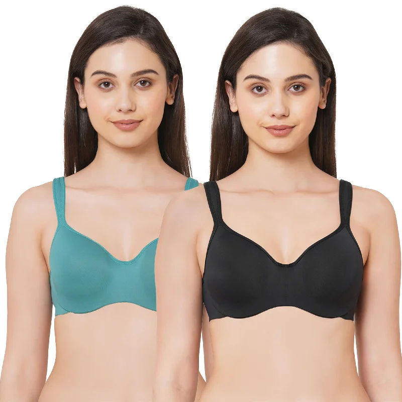 Full coverage Sweetheart neckline padded wired Bra (Pack of 2) CB-130