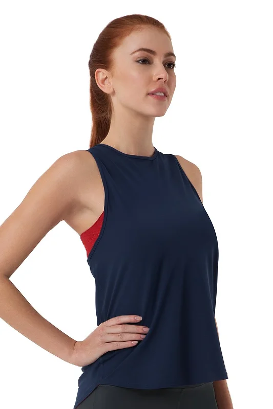 Smooth and Seamless Fitness Tank Top - Gibraltar Sea