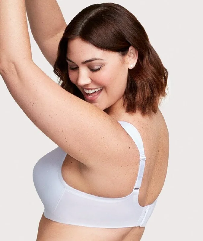 Glamorise Magiclift Seamless Support Wire-Free T-Shirt Bra - White