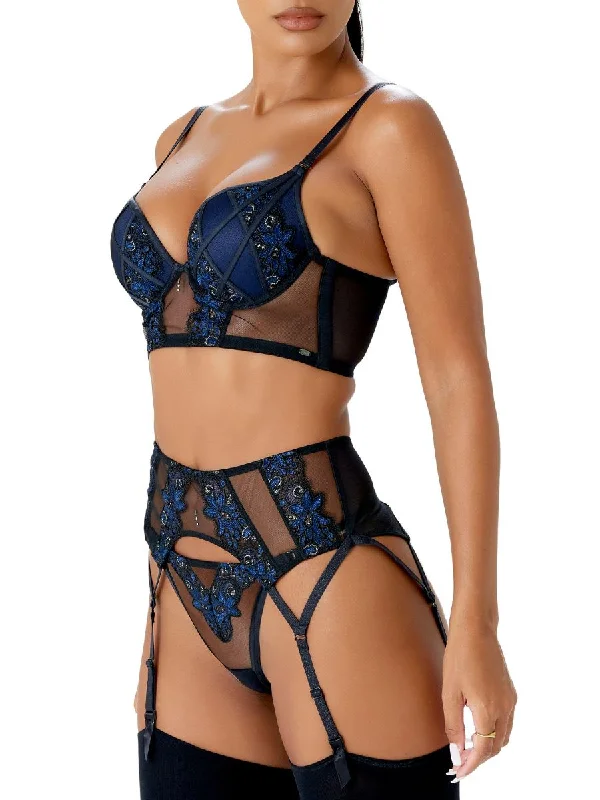 VIP Rapture Longline Bra - Black