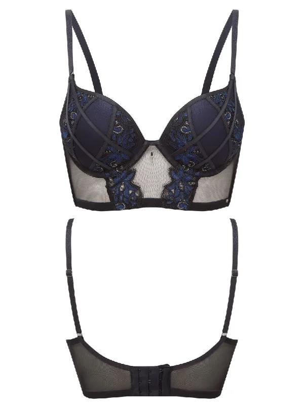 VIP Rapture Longline Bra - Black