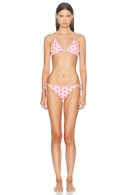 Harbor Bikini in Cherry Pink