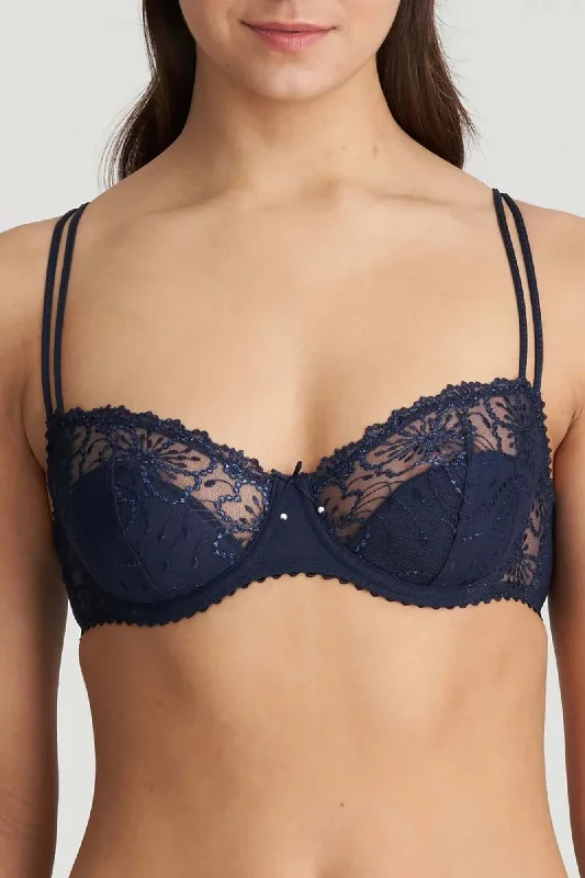 Jane Half Padded Balcony Bra in Velvet Blue