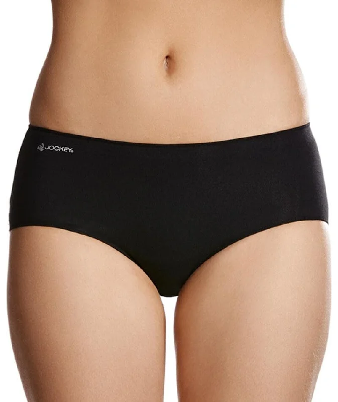 Jockey No Panty Line Promise Next Generation Cotton Boyleg- Black