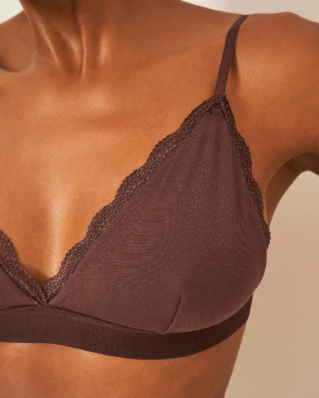 Lace Bralette - Cocoa