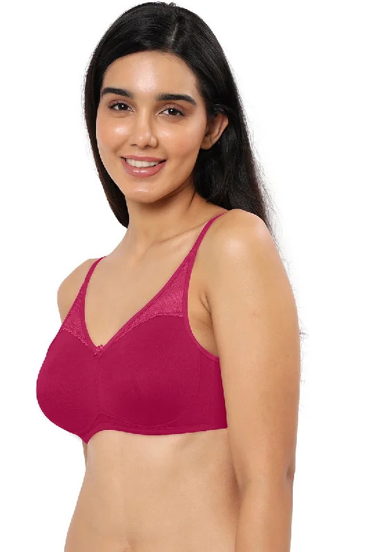 Lace Concealer Non-padded Non-wired Bra - Granita