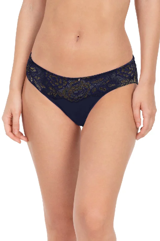 Lace Legacy Low Rise Bikini Panty - Midnight