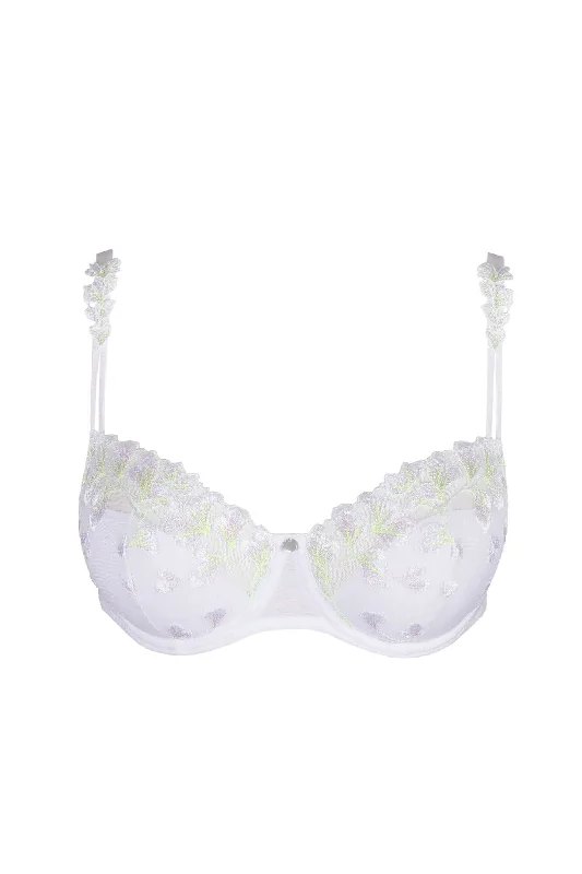 Leda Balcony Bra in White