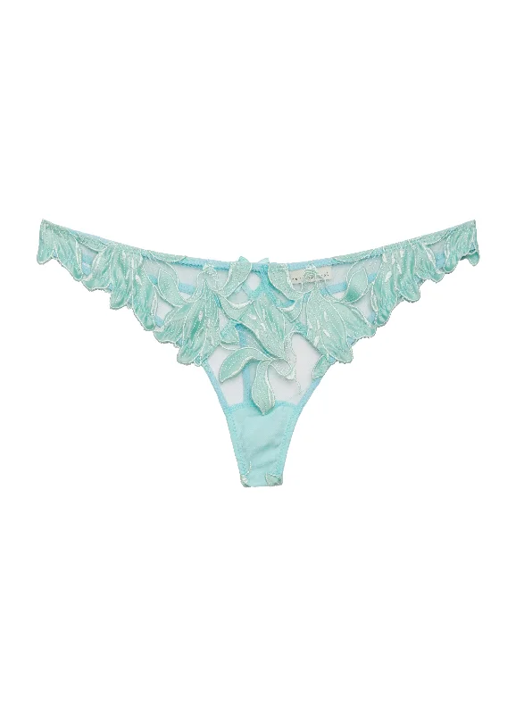 Lily Embroidery Hipster Thong