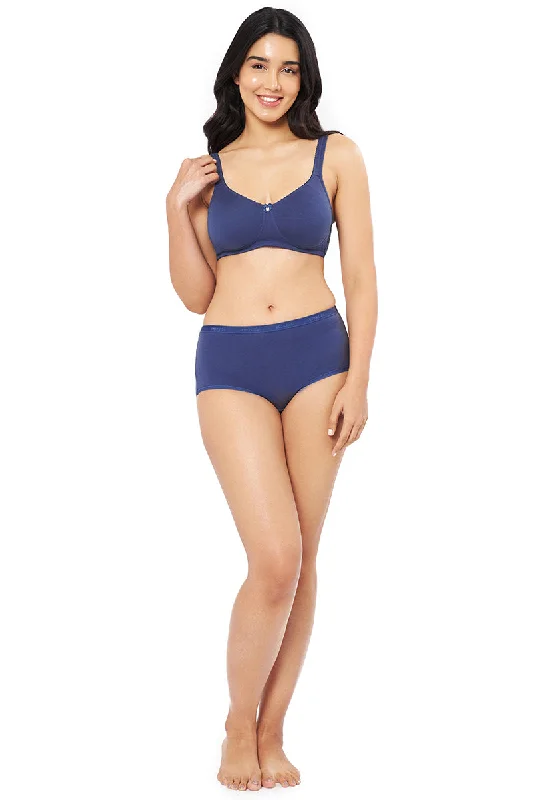 Magic Shaper Non-padded & Non-wired Bra  - Blue Opal