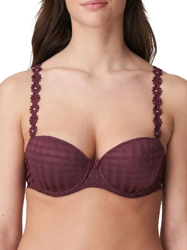 Avero Padded Balcony Bra - Wine