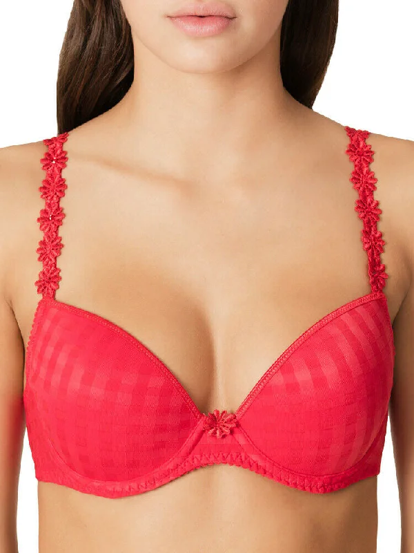 Avero Padded Plunge Bra - Scarlet