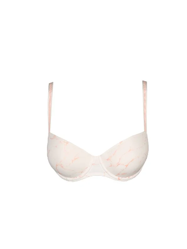 Colin Padded Balcony Bra - Marble Pink