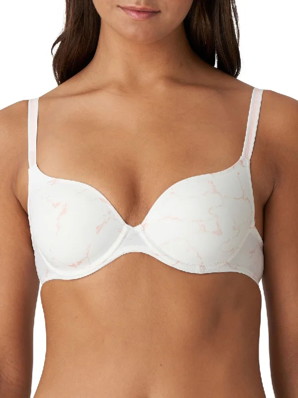 Colin Padded Heartshape Bra - Marble Pink