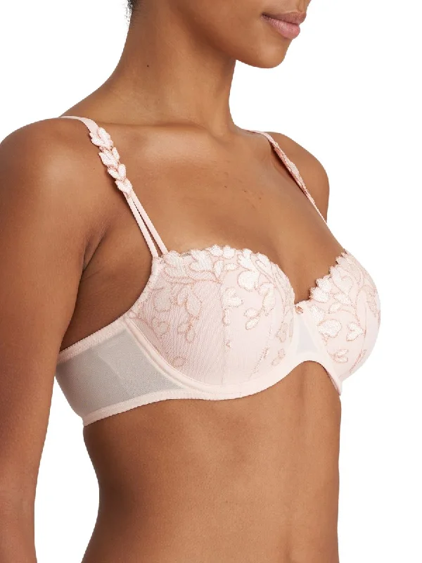 Leda Padded Balcony Bra - Glossy Pink