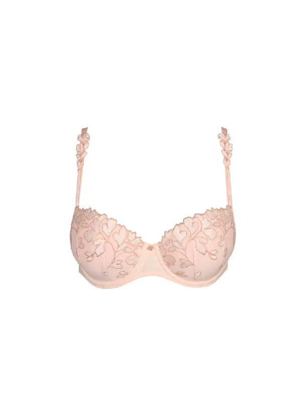 Leda Padded Balcony Bra - Glossy Pink