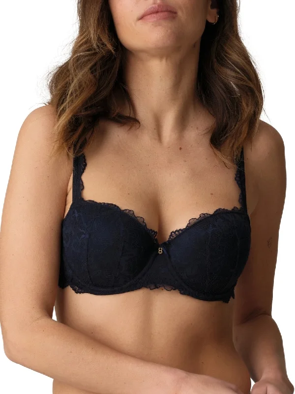 Manyla Padded Balcony Bra - Velvet Blue