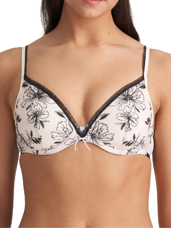 Noorah Heartshape Bra - Black/Blush