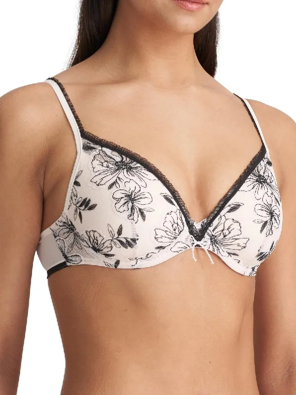 Noorah Heartshape Bra - Black/Blush