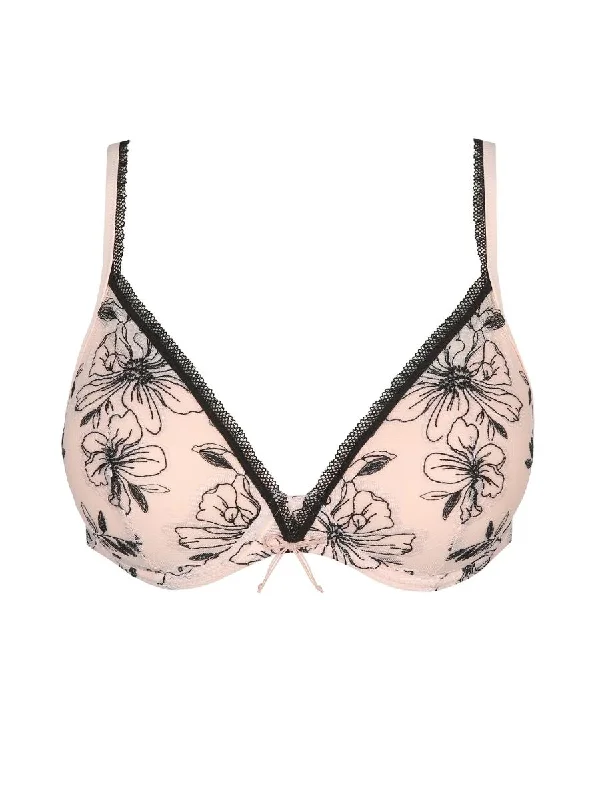 Noorah Heartshape Bra - Black/Blush