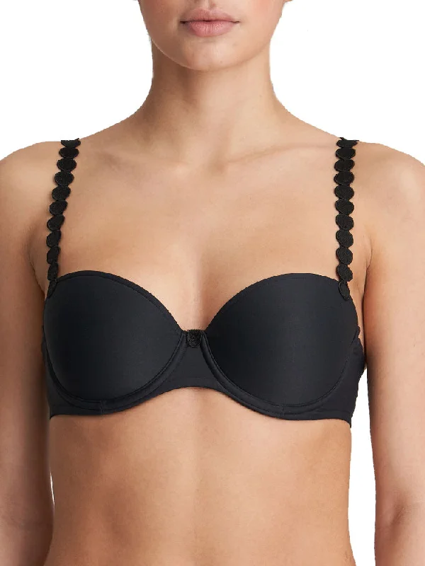 Tom Padded Balcony Bra - Charcoal