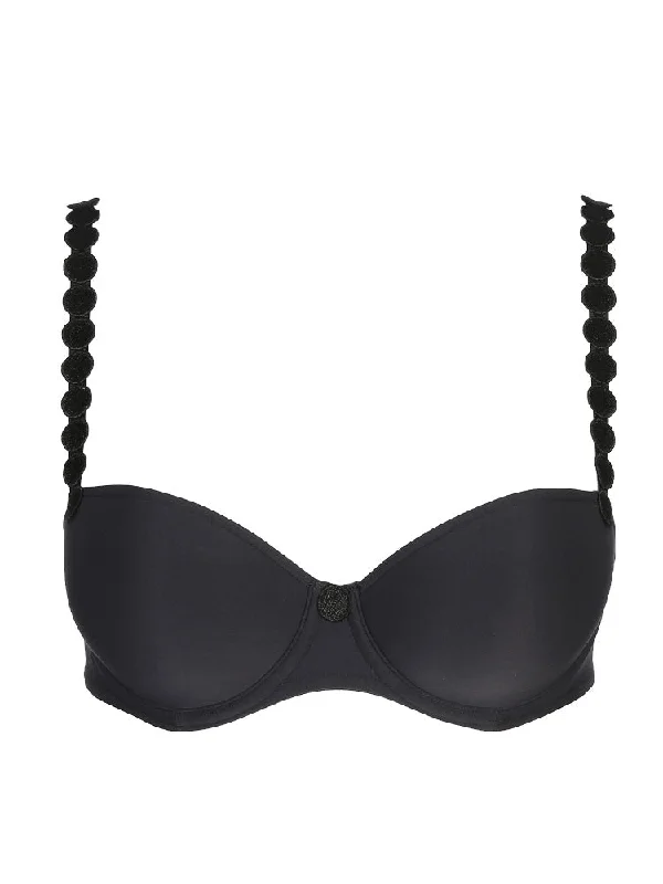 Tom Padded Balcony Bra - Charcoal