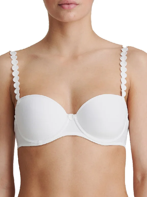 Tom Padded Balcony Bra - White